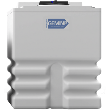 340 Gal Gemini² Dual Containment® Tank - Ribbed - LPE 1.5 - Natural